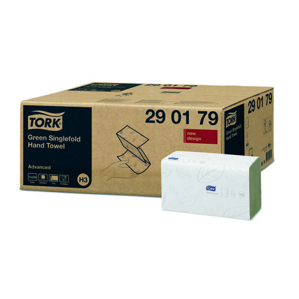 Tork prosoape pentru maini Singlefold Advanced Verzi