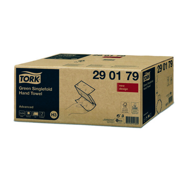 Tork prosoape pentru maini Singlefold Advanced Verzi