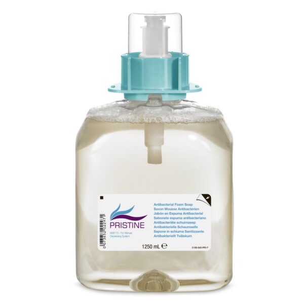 Sapun lichid spuma antimicrobian bland PRISTINE pentru maini