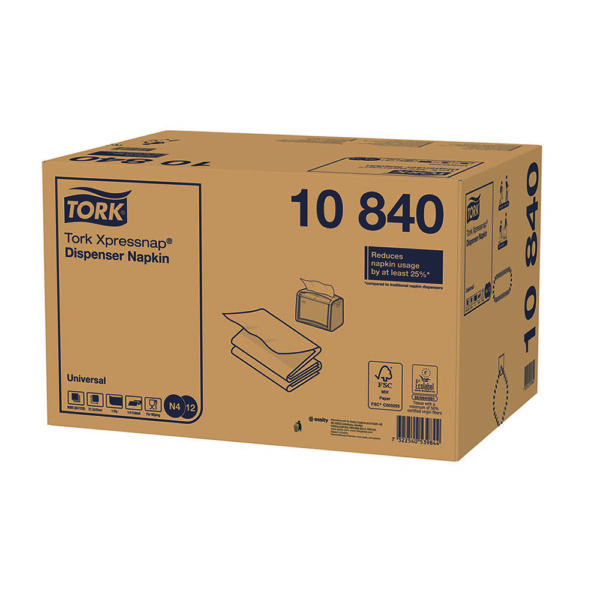 Servetele de Masa pentru Dozator Tork Xpressnap® Albe