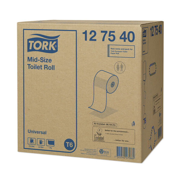 Tork hartie igienica rola dimensiune medie ( Mid-Size ) universala - 1 strat