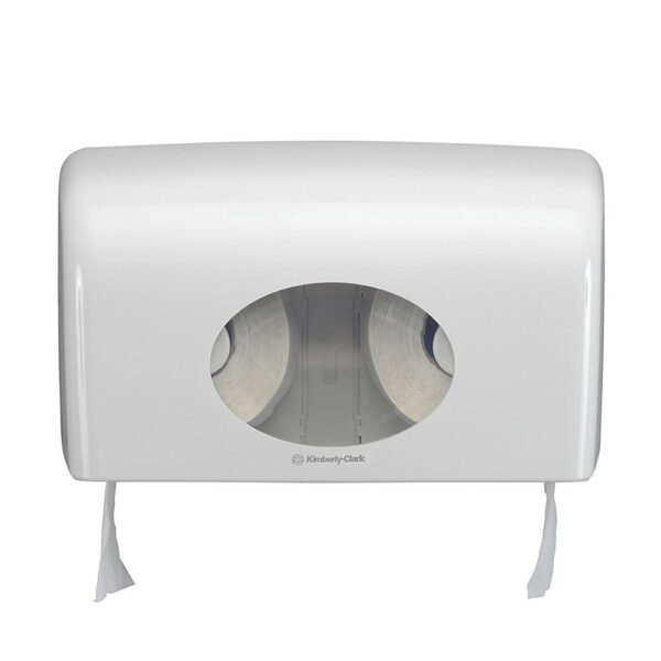 Dispenser AQUARIUS * pentru Hartie Igienica Rola Mica - Alb