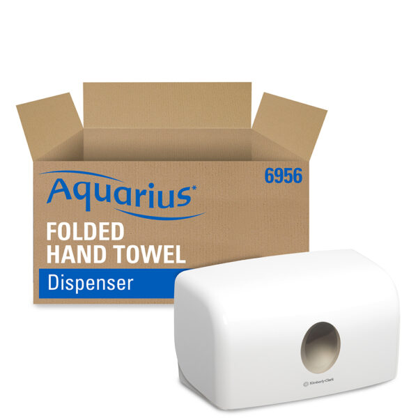 Dispenser AQUARIUS pentru Prosoape Pliate - Multifold, Alb