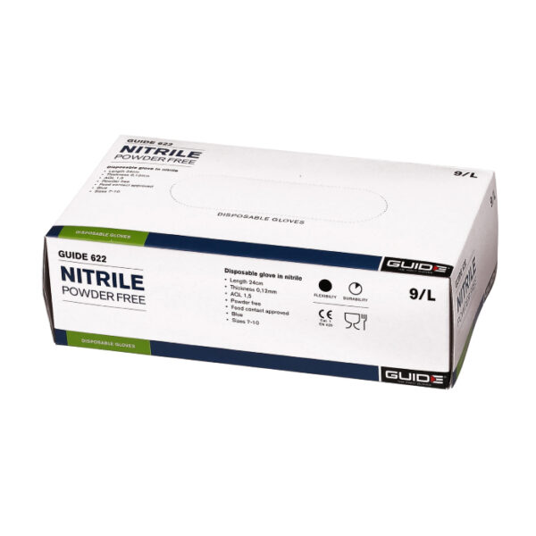 Manusi Nitril Guide 622 - Unica folosinta, Nepudrate