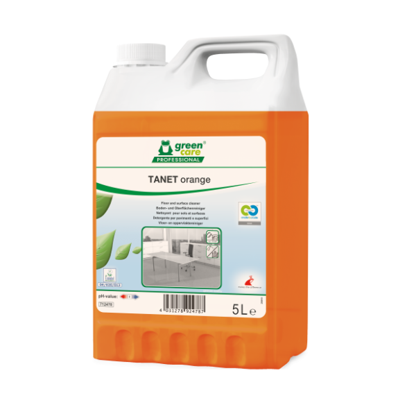 Solutie pentru curatarea pardoselilor si suprafetelor lavabile TANET orange - 5l