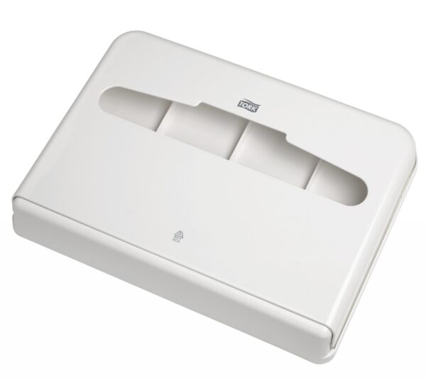 Dozator de acoperitoare Tork pentru colacul WC-ului - alb
