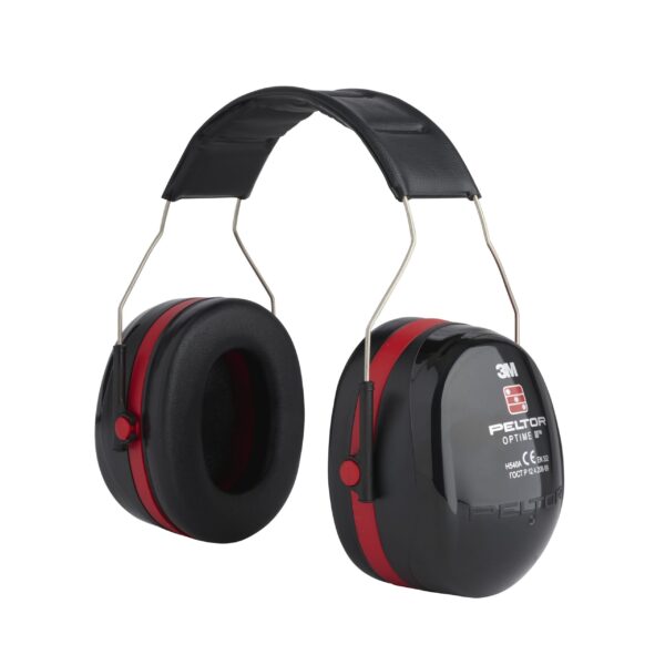 Antifoane externe 3M™ PELTOR™ Optime™ III H540A, negru/rosu
