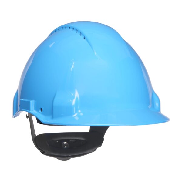 Casca de protectie ventilata, sistem fixare cu rotita, albastra, G3000NUV, 20buc