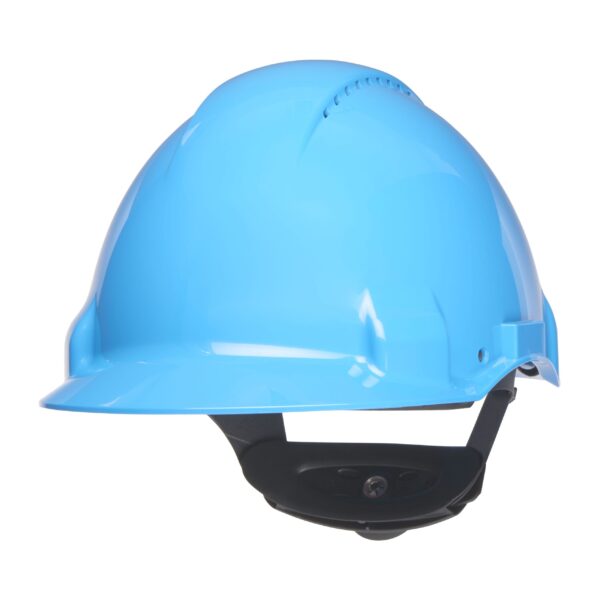Casca de protectie ventilata, sistem fixare cu rotita, albastra, G3000NUV, 20buc