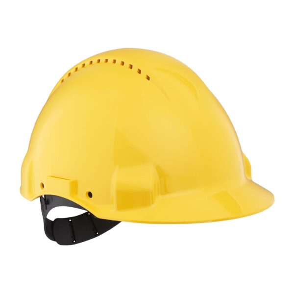 Casca protectie cu canale de ventilatie, G3000CUV-GU, galbena, 20buc/bax