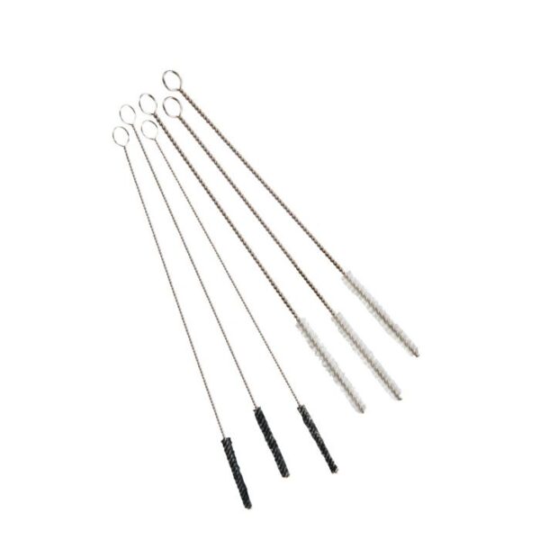 Set 6 perii pentru curatat duze, nailon transparent/negru