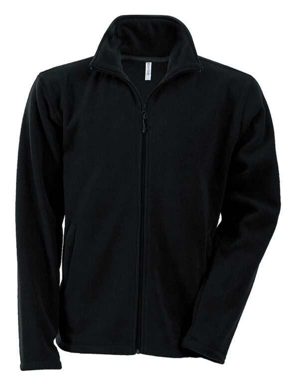 Jacheta microfleece FALCO, inchisa cu fermoar, negru