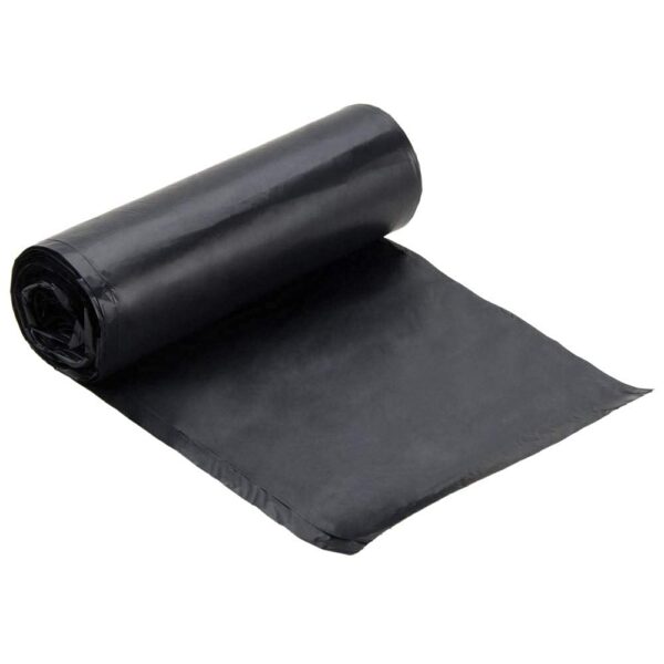 Saci menajer HDPE, 35 l, negru, 6 microni, 50*60 cm, 50 buc/rola