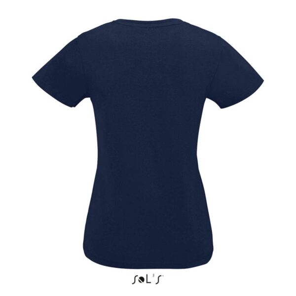 Tricou de dama cu maneca scurta, decolteu V, french navy